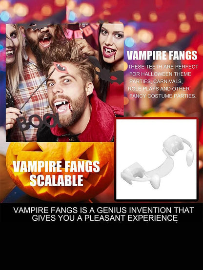Vampire Fangs Plastic Halloween Costume Teeth for Parties