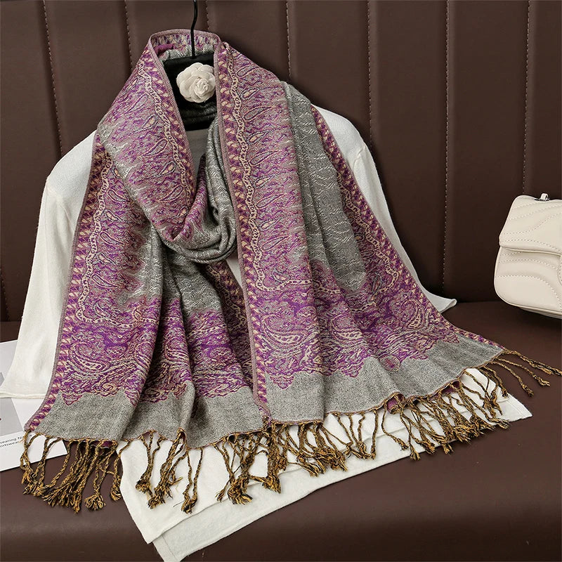 Women's Winter Scarf, Soft Pashmina Shawl Wrap