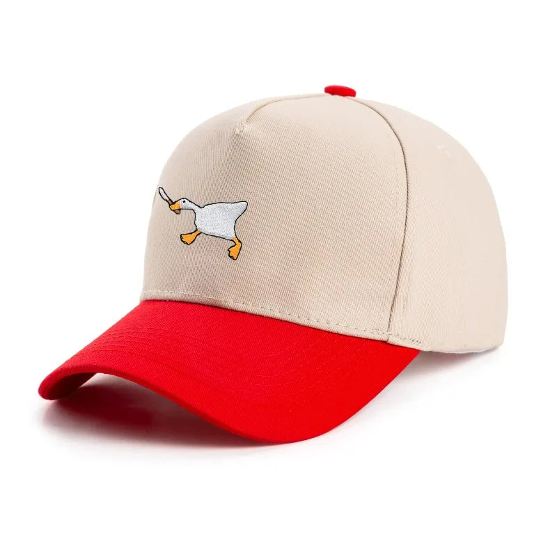 Embroidered Baseball Cap with Goose Design for Men & Women