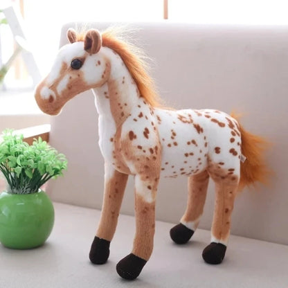 Horse Plush Toy, 28cm Soft Stuffed Animal for Kids and Teens