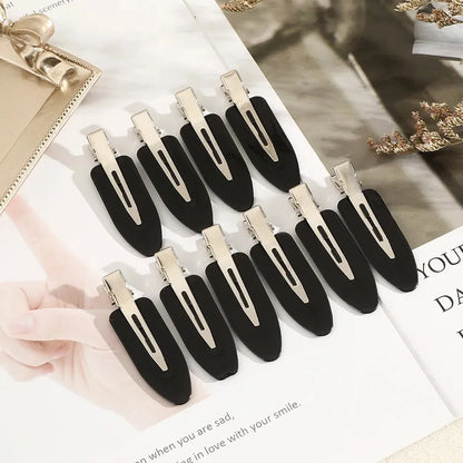 10pc Seamless Hair Clips for Side Bangs and Face Washing