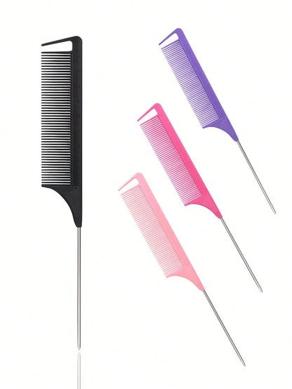 Stainless Steel Tail Comb Pointed Hair Sectioning & Wig Styling Comb