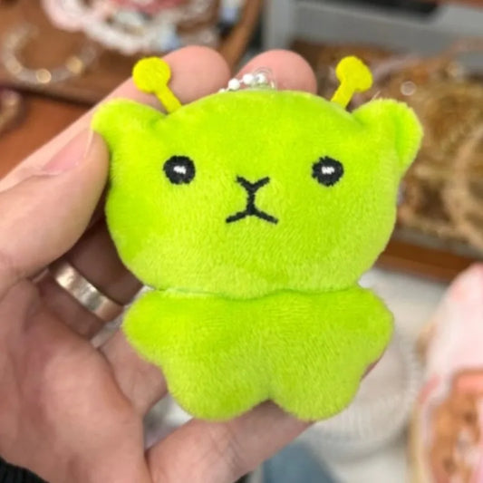 Cat Plush Keychain Soft Alien Cat Backpack Charm Pendant
