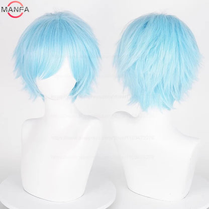 Short Cosplay Wig – 30cm Straight Heat Resistant Synthetic Hair