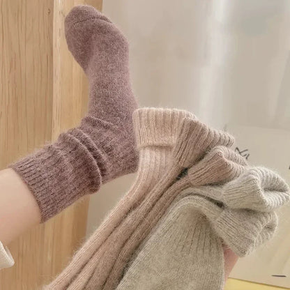 Women's Winter Socks Warm Long Thermal Mid Tube Socks