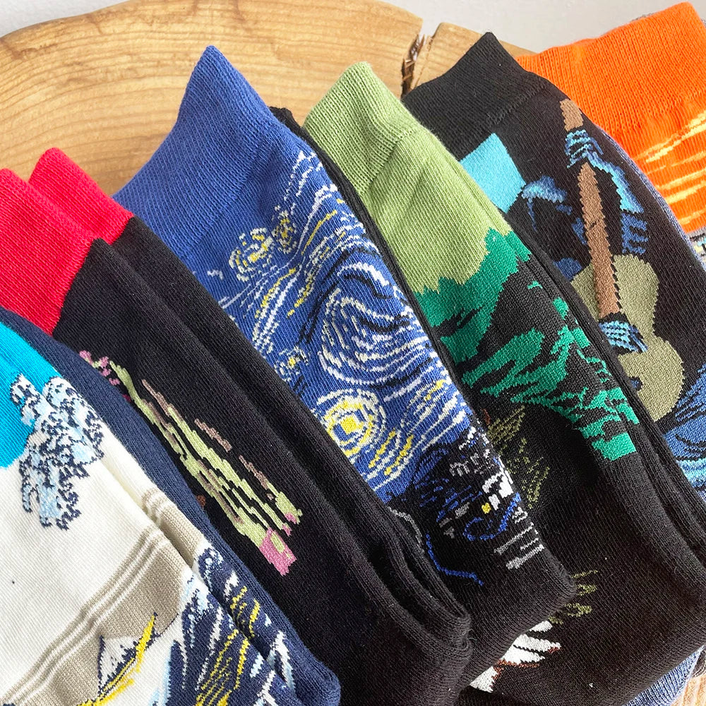 Women’s Casual Socks Cotton Blend Patterned Middle Tube