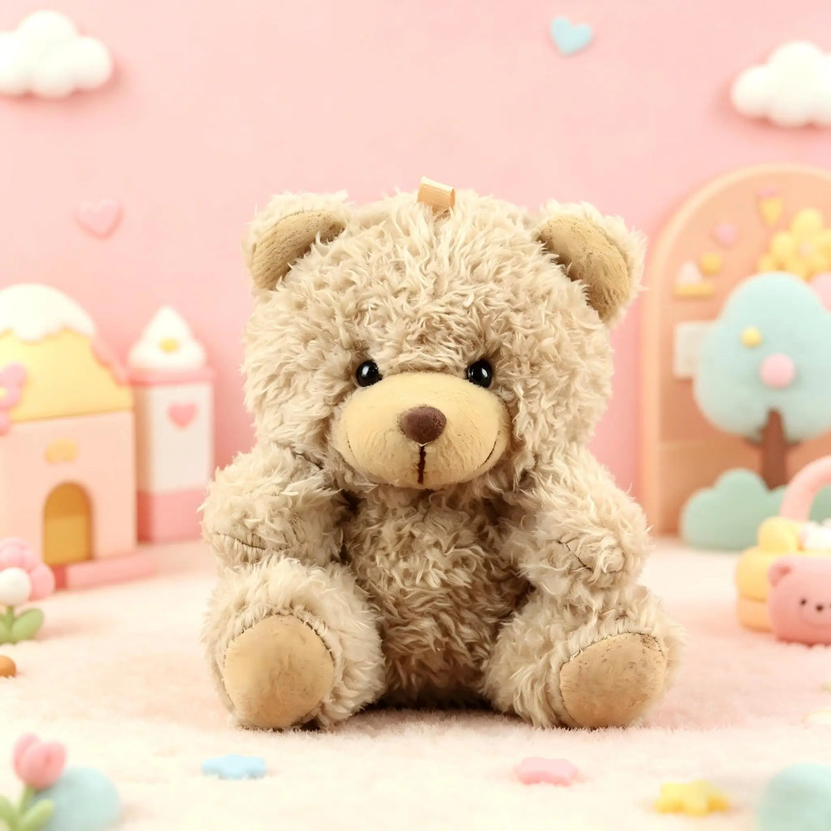 Mini Teddy Bear Plush – Small Stuffed Animal Keychain Toy