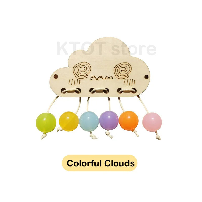 Montessori Busy Board Wooden Toddler Activity Board