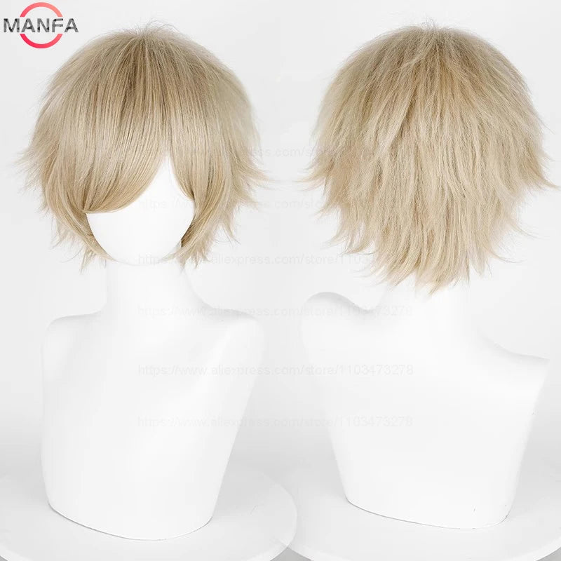 Short Cosplay Wig – 30cm Straight Heat Resistant Synthetic Hair