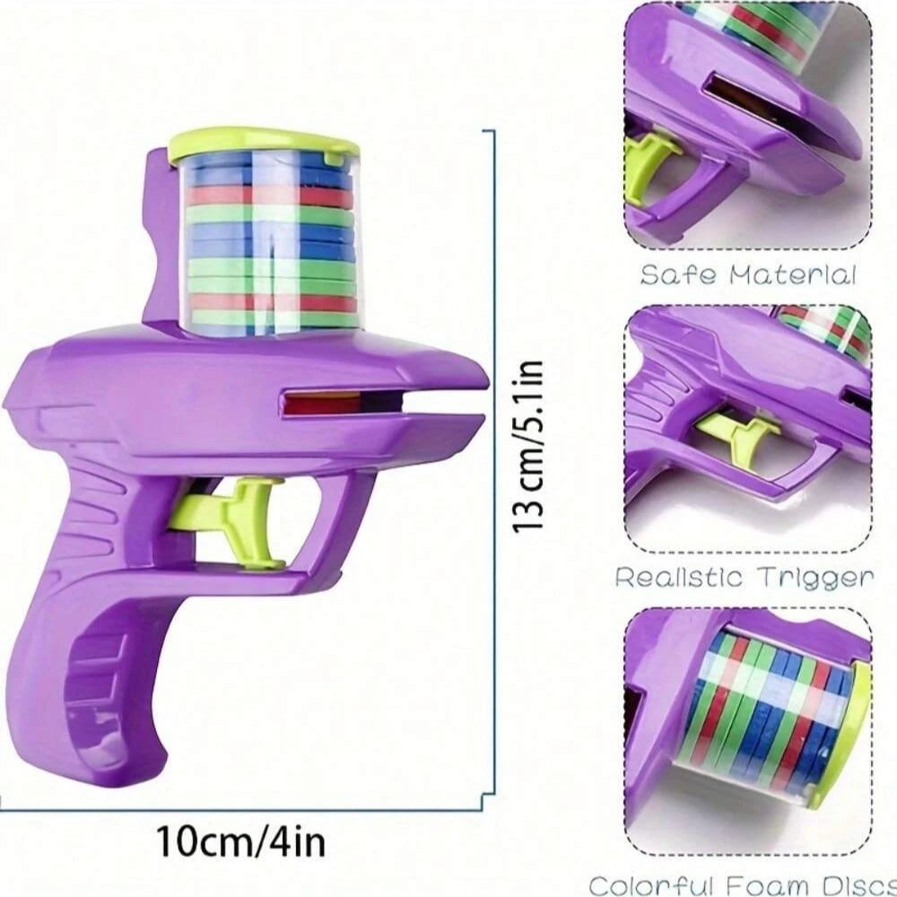 Foam Disc Launcher – Flying Disc Shooting Toy for Kids