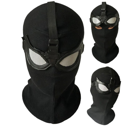 Spider Superhero Mask – Black Cosplay Helmet for Halloween