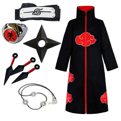 Anime Cosplay Cloak – Black & White Unisex Costume Cape