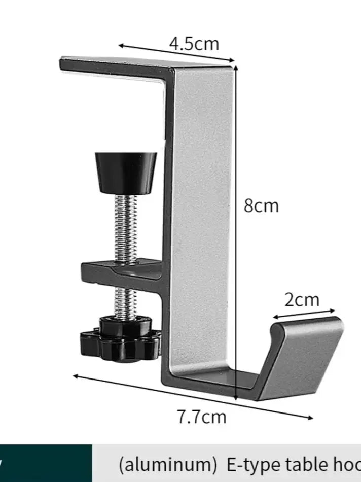 Desk Bag Hook – Punch-Free Hanging Holder for Bags & Accessories