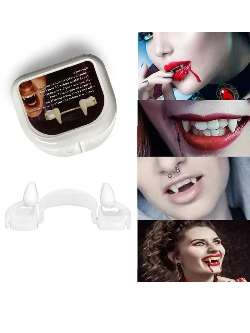 Vampire Fangs Plastic Halloween Costume Teeth for Parties