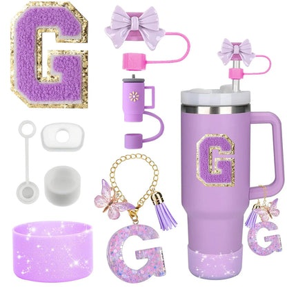 Tumbler Accessories Set – 8PCS Silicone Straw & Cup Covers