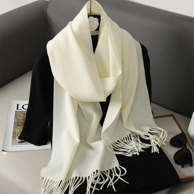 Women's Winter Scarf – Long Warm Solid Shawl Wrap