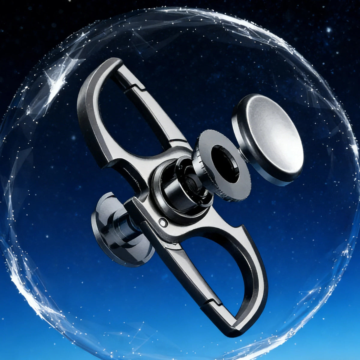 Fidget Spinner Metal Fingertip Toy with Keychain and Bottle Opener
