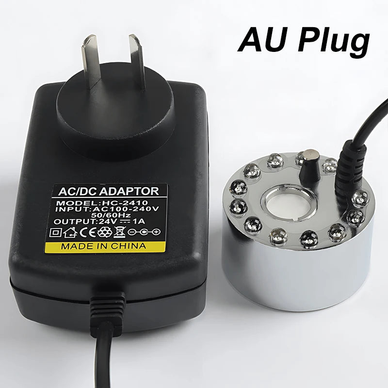Mini Halloween Fog Machine with 12 LED Lights for Ponds
