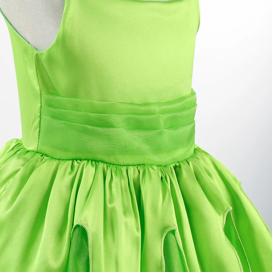 Girls Fairy Costume Dress with Wings for Halloween & Parties