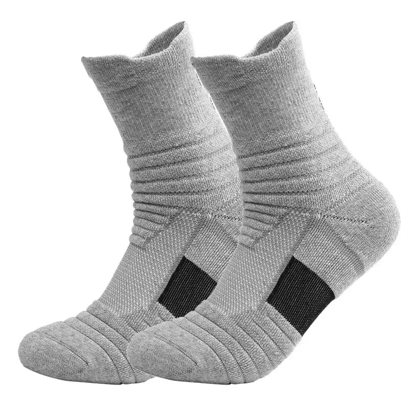 Men's Crew Socks Breathable Cotton Sports Socks 5/10 Pairs