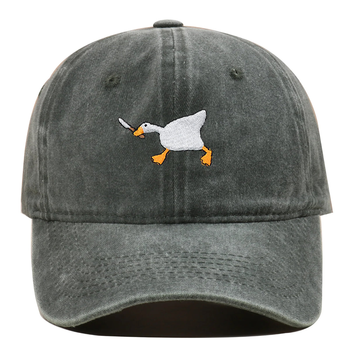 Embroidered Baseball Cap with Goose Design for Men & Women