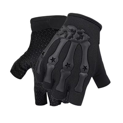 Fingerless Riding Gloves Non-Slip Motorcycle Cycling Gloves