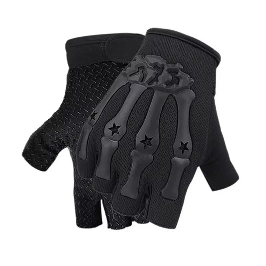 Fingerless Riding Gloves Non-Slip Motorcycle Cycling Gloves