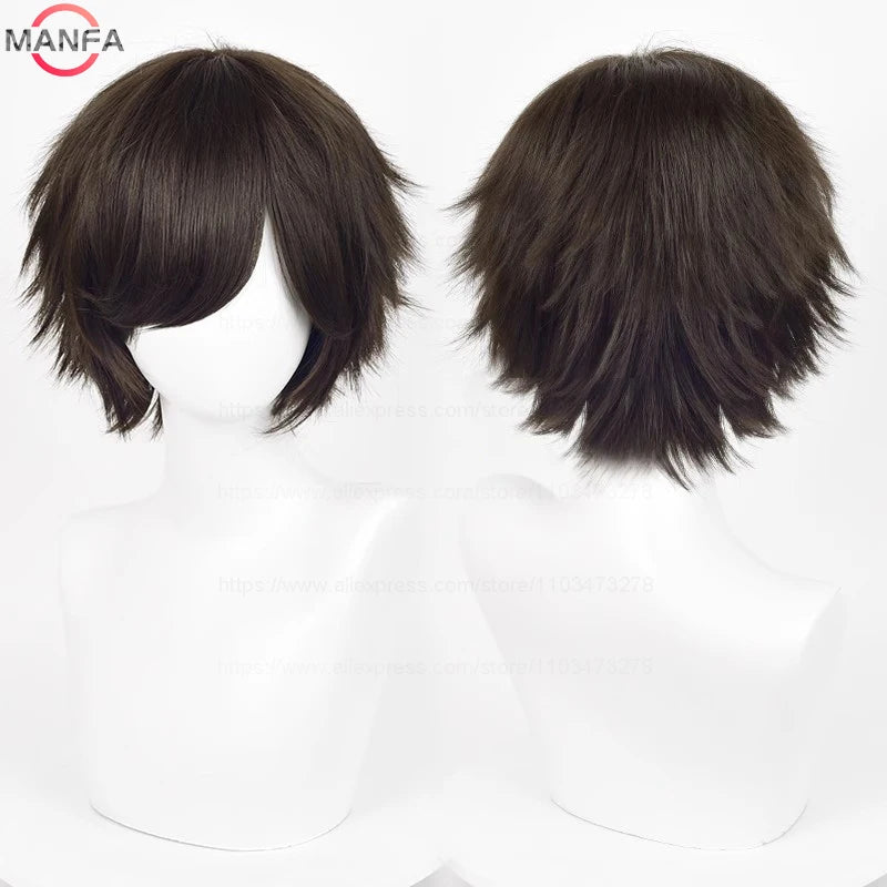 Short Cosplay Wig – 30cm Straight Heat Resistant Synthetic Hair