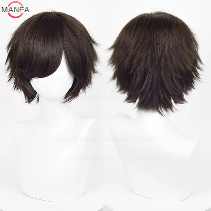 Short Cosplay Wig – 30cm Straight Heat Resistant Synthetic Hair