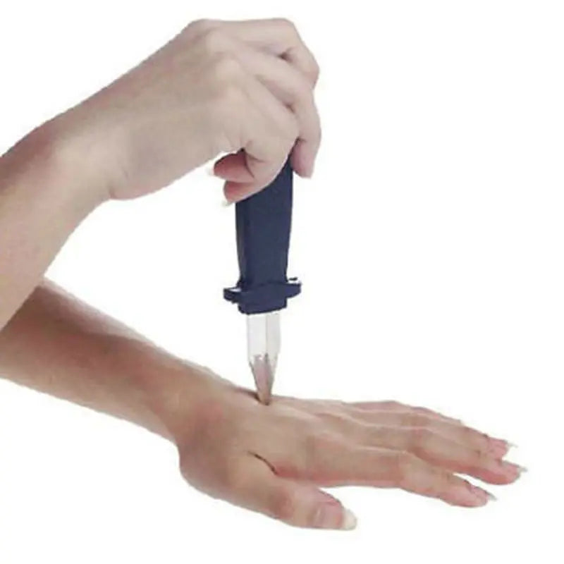 Telescopic Fake Knife 18cm Magic Prop Toy for Halloween Parties