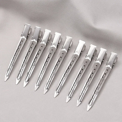 Hair Sectioning Clips Metal Hairdressing Styling Clamps 8.5cm