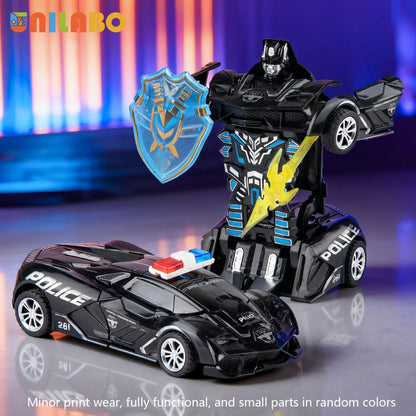 Transformable Robot Car Toy Diecast Educational Toy for Kids