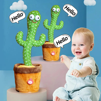 Dancing Cactus Toy with Talking, Singing and Repeating Functions