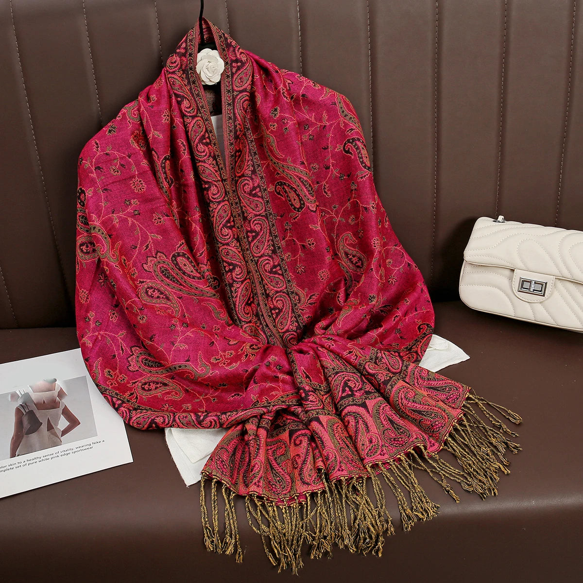 Women's Winter Scarf, Soft Pashmina Shawl Wrap