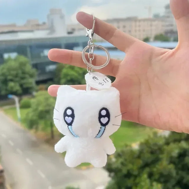 Plush Cat Keychain Cute Cartoon Bag Charm Backpack Pendant