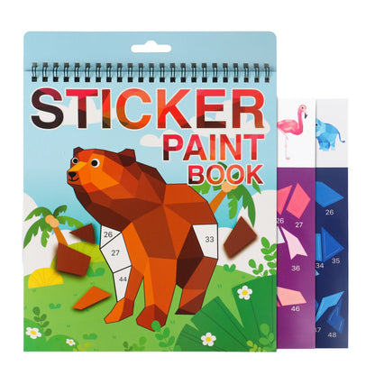 Sticker Activity Book for Kids, Sticker by Number Travel Toy