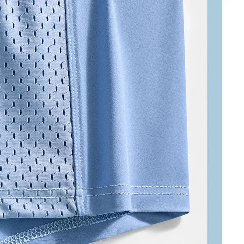 Men's Boxer Briefs Ice Silk Breathable Stretch Trunks