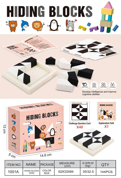 Tangram Puzzle for Kids Educational Spatial Thinking Board Game