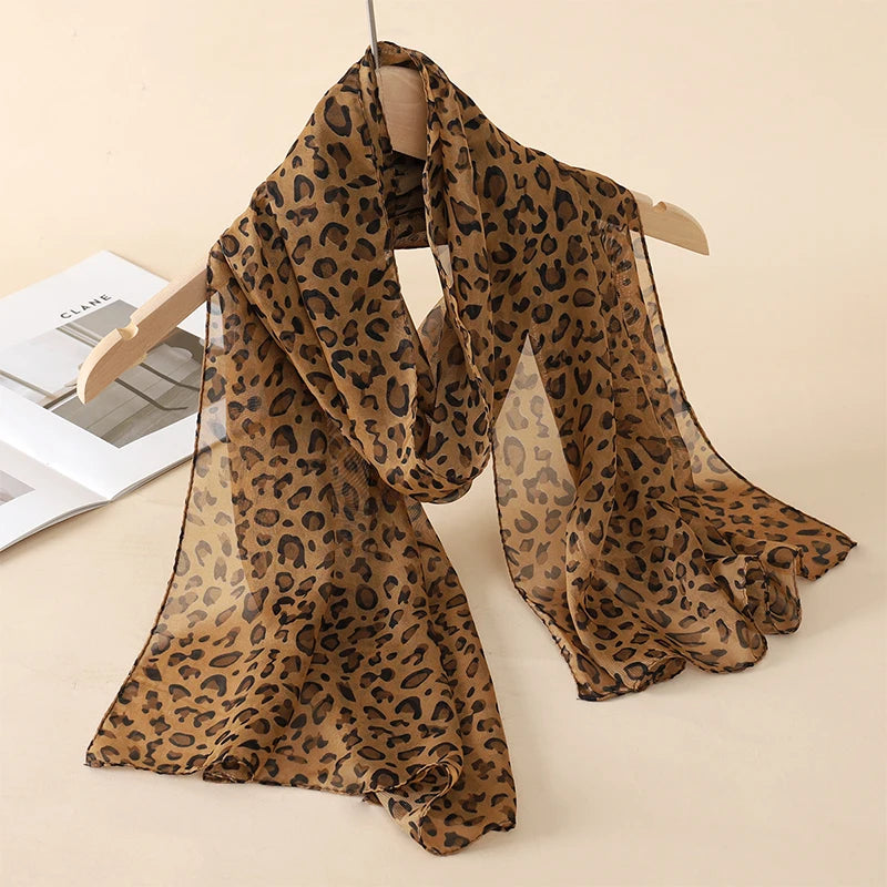 Chiffon Scarf for Women, 50×160cm Lightweight Summer Shawl