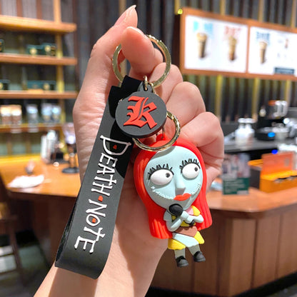 Halloween Cartoon Keychain Silicone Spooky Backpack Accessory