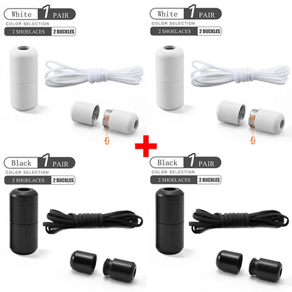 No Tie Shoelaces Elastic Quick Lock Laces for Kids & Adults