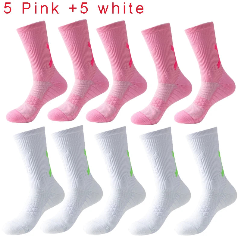 Men's Basketball Socks with Thick Bottom for Sports & Training