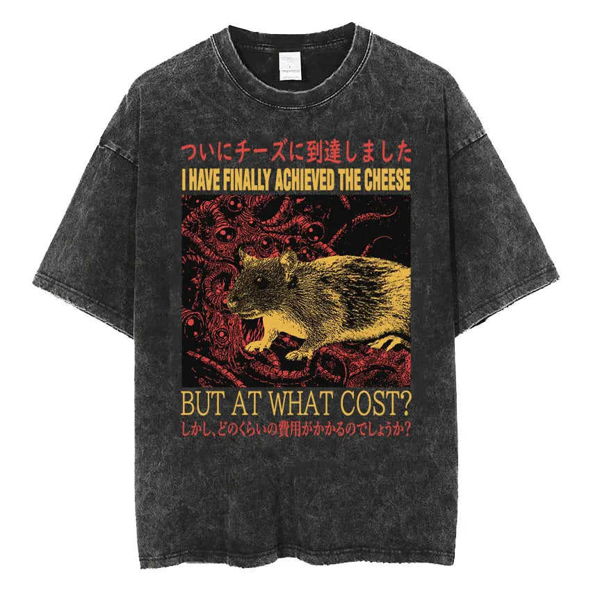 Men’s Oversized T-Shirt Retro Washed Funny Graphic Print