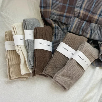 Women's Thermal Socks, Thick Wool Blend Warm Crew Socks
