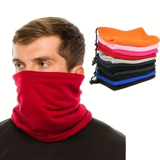 Neck Gaiter for Men, Polar Fleece Winter Neck Warmer