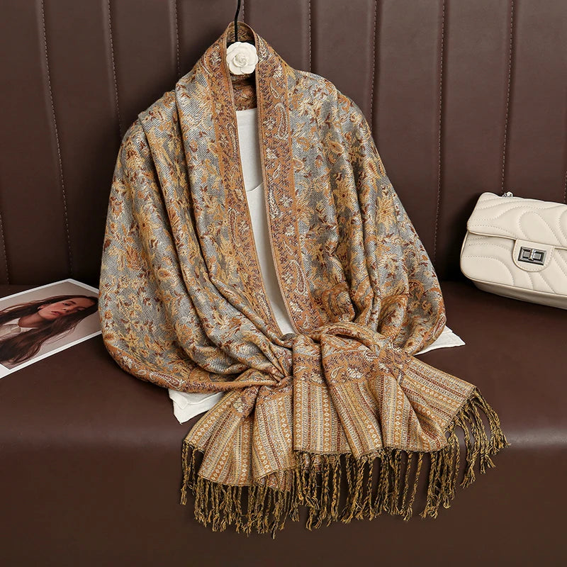 Women's Winter Scarf, Soft Pashmina Shawl Wrap