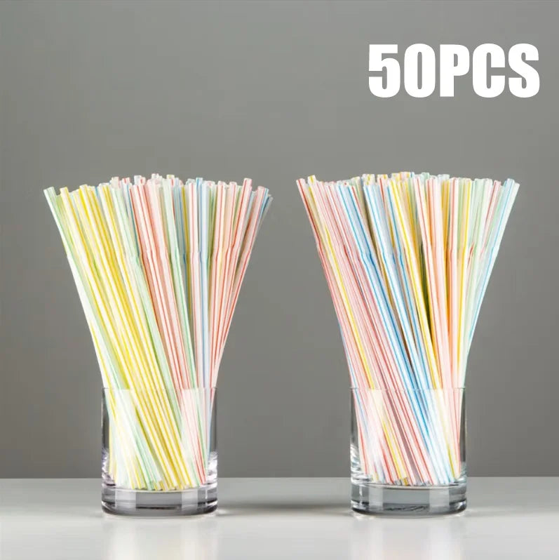 Reusable Drinking Straws Multicolor Bendable Party Straws