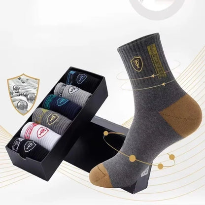 Men's Crew Socks Breathable Cotton Sports Socks 5/10 Pairs