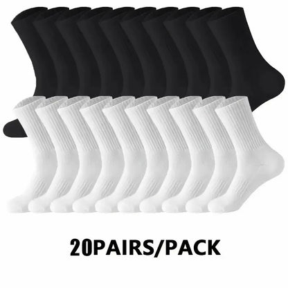 Men's Crew Socks Breathable Sports Socks 5-Pair