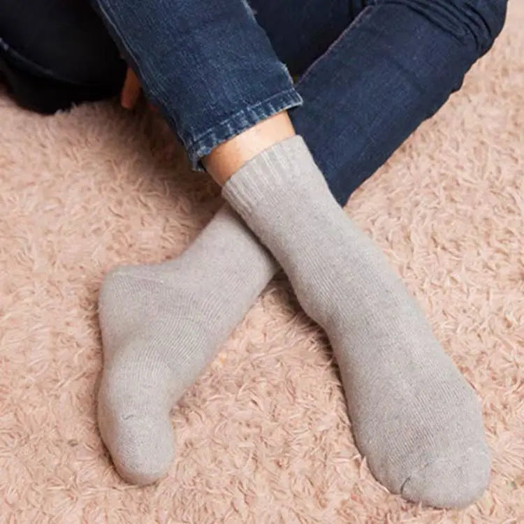 Men's Winter Socks Thick Warm Wool Blend Cold Weather Socks